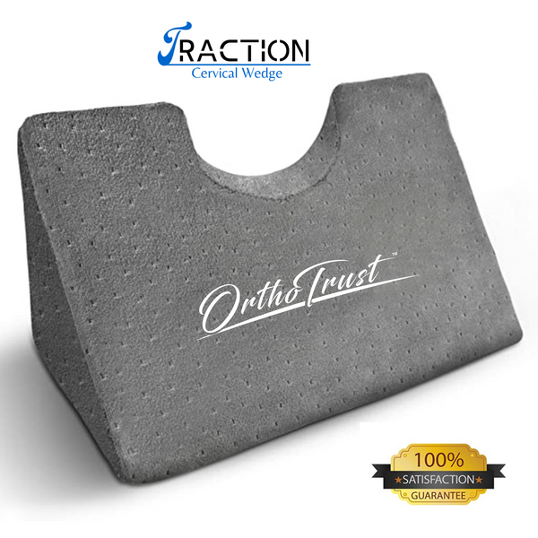 Cervical Traction Wedge Pillow - Neck Shoulder Scapula Relaxer - Gentle Spinal Correction - Posture, Occiput Release, Headaches & Migraines