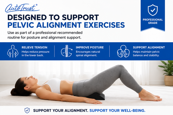 Pelvic Sacral Blocks Set – High-Density Foam Wedges for Posture Correction & Lower Back Relief