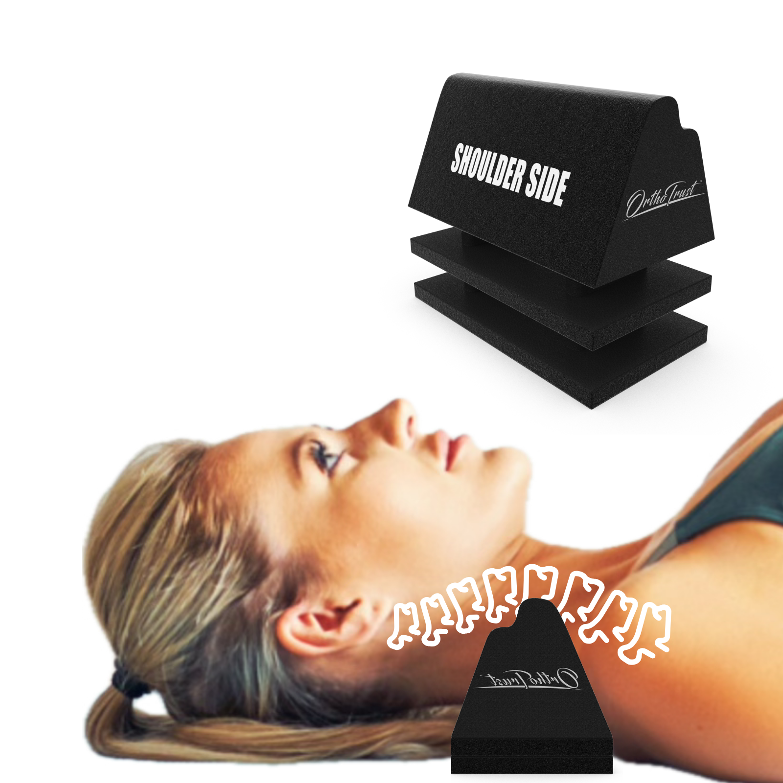Zenith Cervical Traction Orthotic Chiropractic Neck Corrector 3-in-1 Device for Stretching Forward Head Posture Physical Therapy & Pain Relief